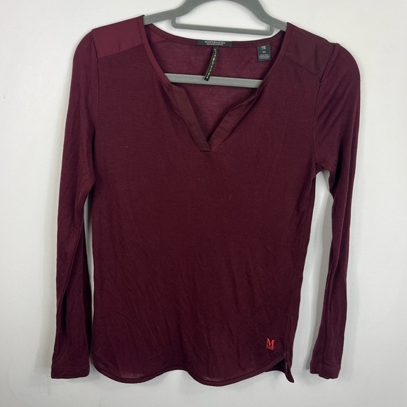 Maison Scotch and Soda Size XS Knit V-neck Long Sleeve Pajama Top YY7 - Picture 1 of 7
